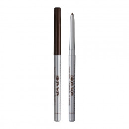 Карандаш механический для бровей Relouis BROW WOW тон 04 Soft Brown Шоколадный коричневый матовый